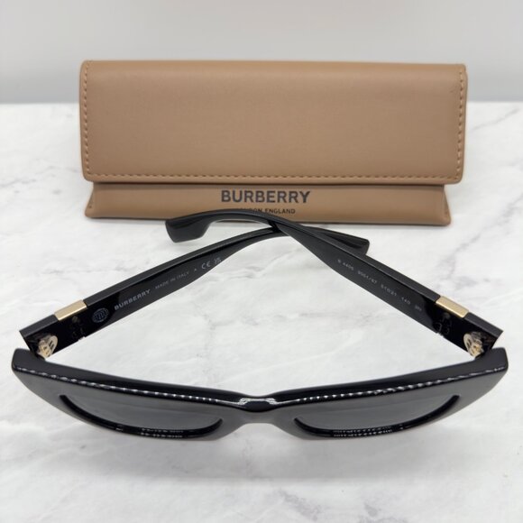 Burberry BE4405 300187 Sunglasses Black Frame Dark Grey Lens 51mm - Picture 3 of 12